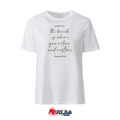 تی شرت آستین کوتاه زنانه اسمارا مدل 381827 | هالی کالا