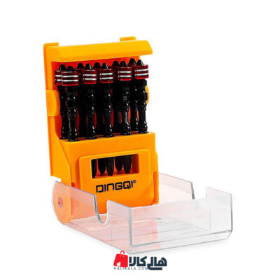 مجموعه 10 عدد سری پیچ گوشتی دو سر چهار سو دینگشی مدل AL02401