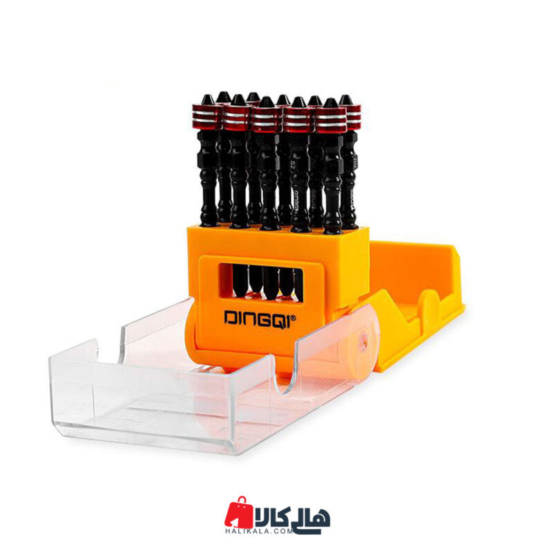 مجموعه 10 عدد سری پیچ گوشتی دو سر چهار سو دینگشی مدل AL02401
