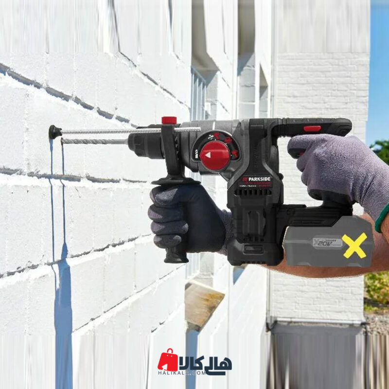 دریل بتن کن براشلس شارژی پارکساید مدل PKHAB20-Li C3