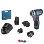 دریل پیچ گوشتی شارژی 12ولت چند کاره بوش مدل GSR 12V-15 FC