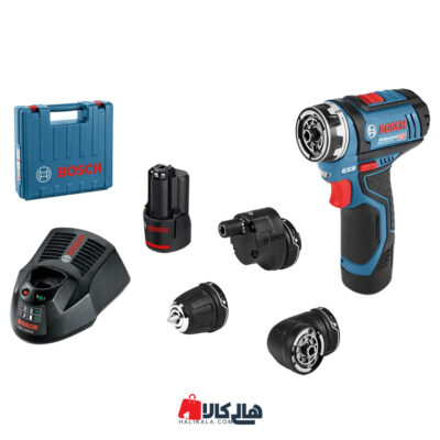 دریل پیچ گوشتی شارژی 12ولت چند کاره بوش مدل GSR 12V-15 FC